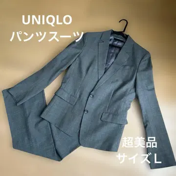 미사용급 새상품급 유니클로 그레이 수트 셋업 사이즈 L