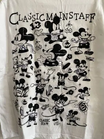 Classic staff T-shirt 미키T 타투 JERRYTRAD