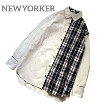 NEWYORKER 2022 SS 셔츠 블라우스 긴팔 타탄 체크