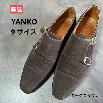 새상품급 YANKO 야코 다크 브라운 더블 몽크 스트랩