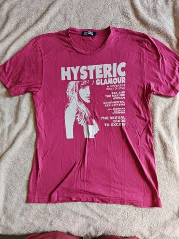 HYSTERIC GLAMOUR 핑크 T셔츠 M 사이즈