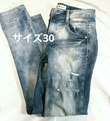 [ COOKJEANS ] 데미지 데님 팬츠 [ 30 ]