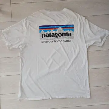 patagonia 오가닉 코튼 T셔츠 L 화이트