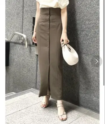 snidel 허리 2way 타이트 스커트 브라운
