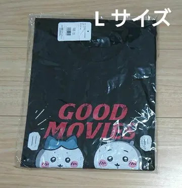 치이카와 (먼작귀) T셔츠 GOOD MOVIES 블랙 L사이즈