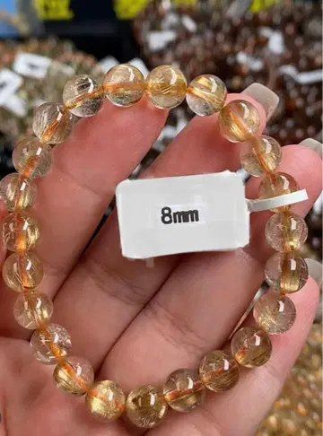 8mm 투명 루틸 쿼츠 팔찌