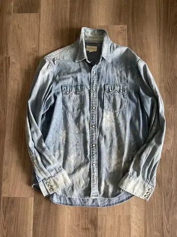 상태 좋음! DENIM & SUPPLY 랄프 로렌 데미지 가공 데님 셔츠
