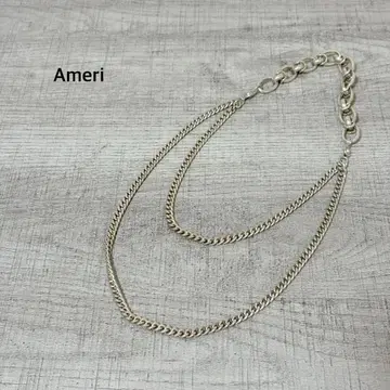 Ameri MEDI 3WAY 레이어드 체인 목걸이 골드