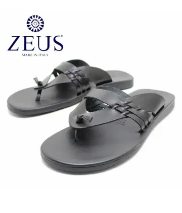 ZEUS 제우스 가죽 샌들 1717 블랙