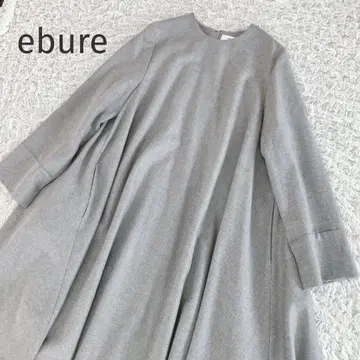 컨디션 최상 ebure 울 캐시미어 삭소니 텐트 실루엣 원피스