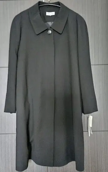예복 블랙 롱 코트