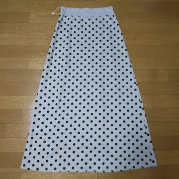 안티카 도트 무늬 롱 스커트