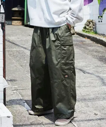 Dickies x FREAK'S STORE 별주 와이드 이지 카고 팬츠