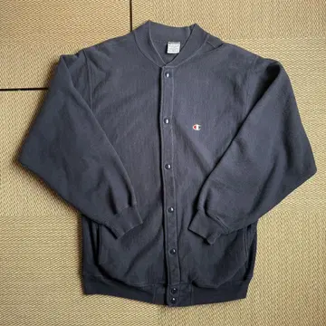 90s Champion 리버스 위브 스냅 가디건 NAVY XL