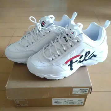 FILA 디스트레이서 스크립트 화이트 26.5cm