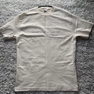 UNITED COLORS OF BENETTON 베네통 베이지 T셔츠