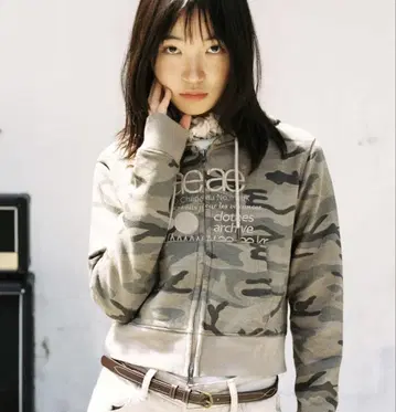 aeae 카모플라쥬 후드티 베이지