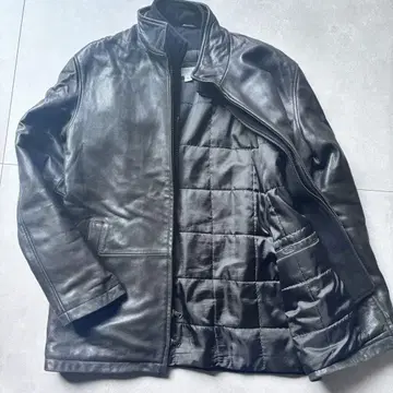 레어 BARNEYS NEW YORK 남성용 램 가죽 자켓 충전솜