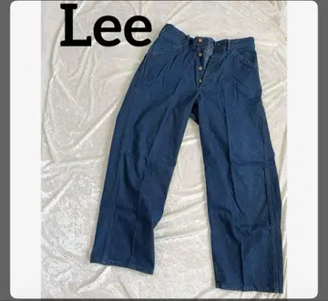 Lee / 백 레이스업 데님 인디고