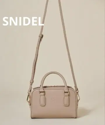 SNIDEL 미니 보스턴 백 베이지 스나이델