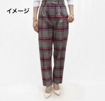 PT01(피티세라우노)DAISY 체크 무늬 팬츠 40