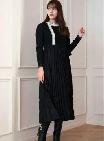 Herlipto Saint Honore Long Dress Black