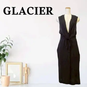 zG240 [ M ] GLACIER 슬리브리스 가디건 롱 기장