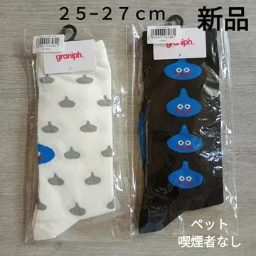 [미개봉 새상품] 드래곤 퀘스트 슬라임 킹 슬라임 삭스 25-27cm