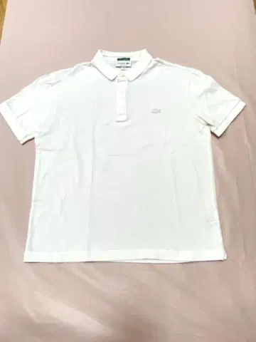 LACOSTE 라코스테 화이트 피케 셔츠 US M 남성용 새상품급