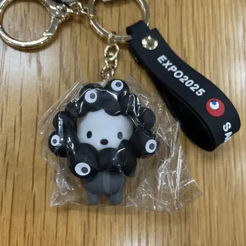오사카 간사이 만박 미야쿠미야쿠 산리오 키링 블랙 변신 포차코