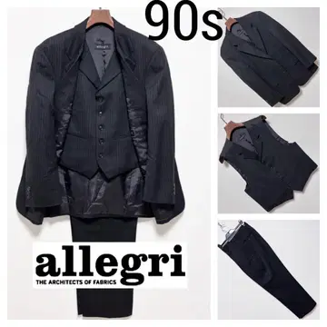 90s 알레그리 쓰리피스 셋업 수트 스트라이프