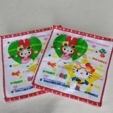 산리오 타월 손수건 2개 세트