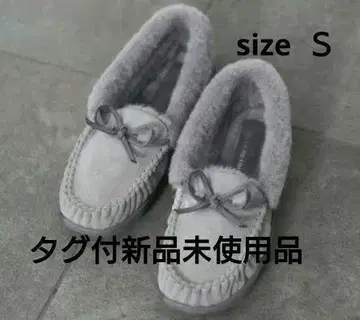 [ 발수 ] 퍼 모카신 S(22.5~23) 그레이