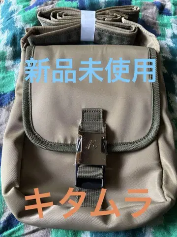 미사용 새상품 키타무라 카키 나일론 숄더백