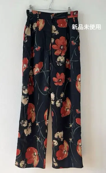 CLANE MULTICOLORED FLOWER WIDE PANTS
