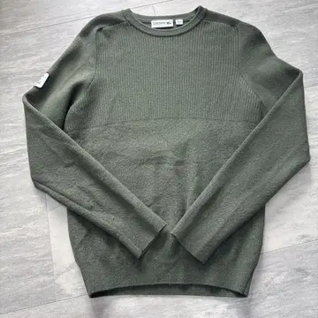 LACOSTE 올리브 그린 스웨터 US XS