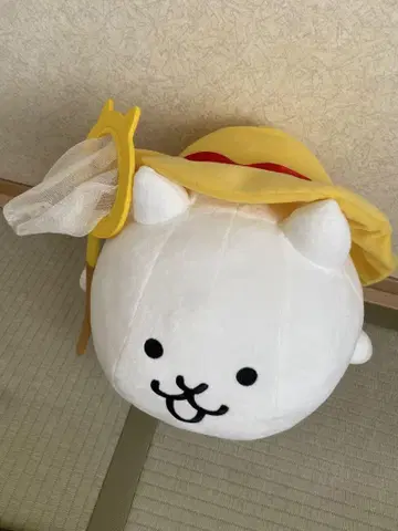 미사용 새상품 냥코 대전쟁 BIG 봉제 인형 고양이의 여름방학