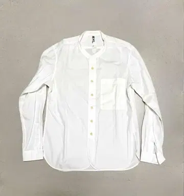 MHL. 밴드 카라 셔츠 화이트 정가 20,000엔