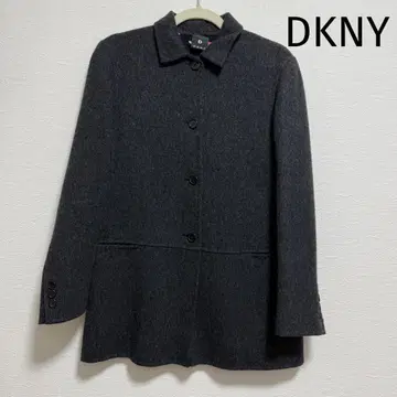 [미사용 새상품] DKNY 도나 카란 울 코트 그레이 2