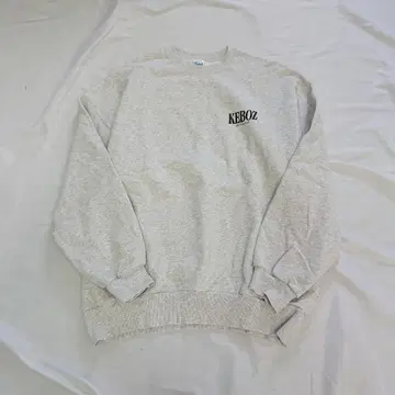 KEBOZ 그레이 프린트 맨투맨 트레이닝복 L