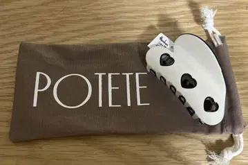POTETE 3 하트 클립 화이트