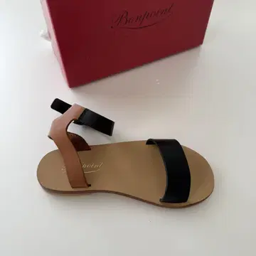 Bonpoint 브라운 블랙 샌들 29 (일본 사이즈 18.5cm)