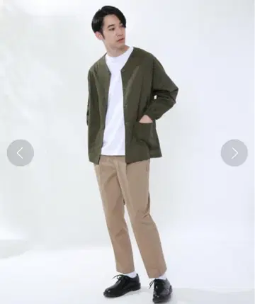 coen 노카라 자켓 M 사이즈 카키