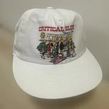 CRITICAL SLIDE 캡 화이트 화이트