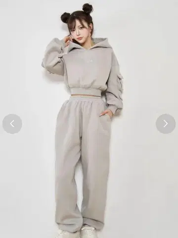 다리치 베어스터드 맨투맨 셋업 그레이