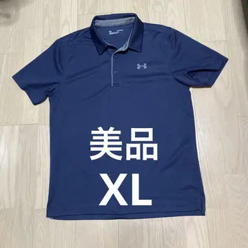 언더아머 골프 피케 셔츠 XL 네이비 컬러