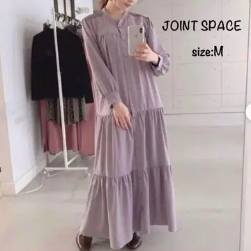 새상품급 JOINT SPACE 조인트 스페이스 티어드 원피스 M