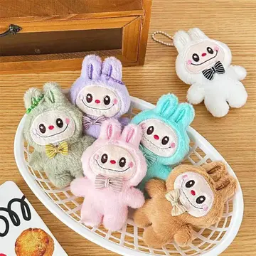 러브부 토끼 디자인 봉제 인형 키링 6개 세트
