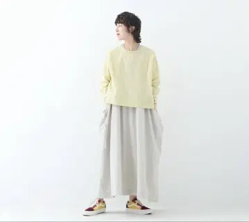 nui mond cotton silk pullover 시트론