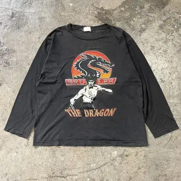 레어 90s BRUCE LEE 브루스 리 긴팔 T셔츠 블랙